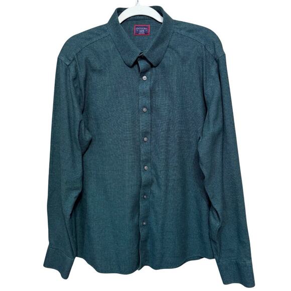UNTUCKit Long Sleeve Button Up Shirt Men’s XL Green Micro Check Flannel EUC - Picture 1 of 8